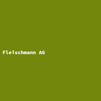 Hersteller: Fleischmann AG