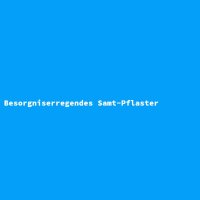 Besorgniserregendes Samt-Pflaster