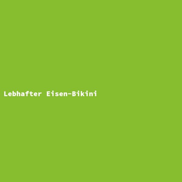 Lebhafter Eisen-Bikini