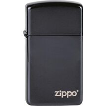 Zippo Slim Ebony mit Logo 60001264