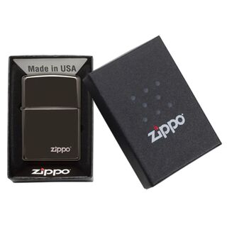 Zippo Ebony mit Logo 60001246