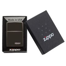 Zippo Ebony mit Logo 60001246