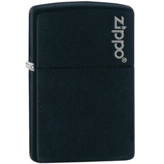 Zippo Black Matte mit Logo 60001203