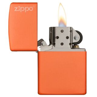 Zippo Orange Matte mit Logo 60001268