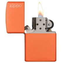 Zippo Orange Matte mit Logo 60001268