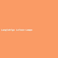 Langlebige Leinen-Lampe