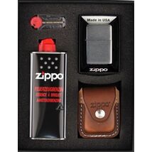Zippo Geschenkset braun/Clip