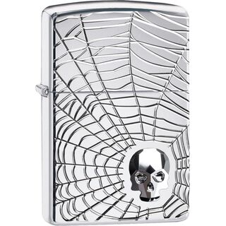 Zippo Spiderweb Skull 60004904