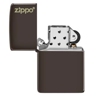 Zippo Brown Matte mit Logo 60005215