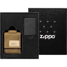 Zippo Set Black Crackle sand 60005677
