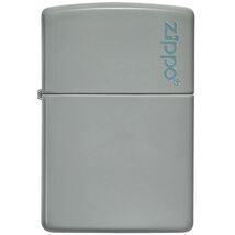 Zippo Flat Grey mit Logo 60005760