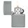 Zippo Flat Grey mit Logo 60005760