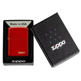 Zippo Metallic Red mit Logo 60005762