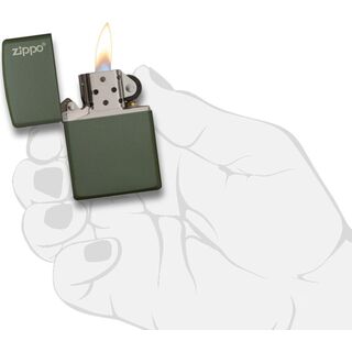 Zippo Green Matte mit Logo 60001568