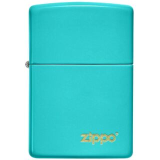 Zippo Flat Turquoise mit Logo 60005827