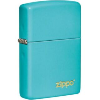 Zippo Flat Turquoise mit Logo 60005827