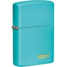 Zippo Flat Turquoise mit Logo 60005827