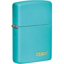 Zippo Flat Turquoise mit Logo 60005827