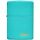 Zippo Flat Turquoise mit Logo 60005827