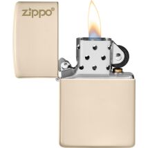 Zippo Flat Sand mit Logo 60005824