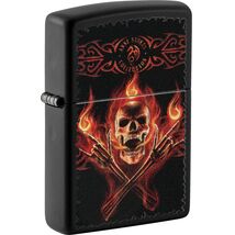 Zippo Anne Stokes Flaming Skull 60006121