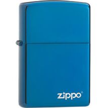 Zippo High Polish Blue mit Logo 60001579