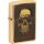 ZIPPO messing gebürstet Plakette Embossed Skull 2008094