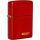 Zippo Metallic Red mit Logo 60005762