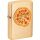 ZIPPO messing gebürstet Emblem Pizza 2008113