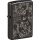 ZIPPO Ebony High Polished Black gelasert Filigree