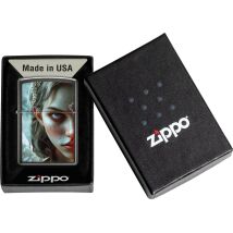 ZIPPO Grey color Angel Devil 60007514