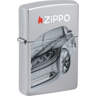 ZIPPO chrom poliert color Modern Car 2 60007563