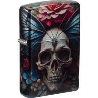 ZIPPO color 540° Floral Skull 60007540