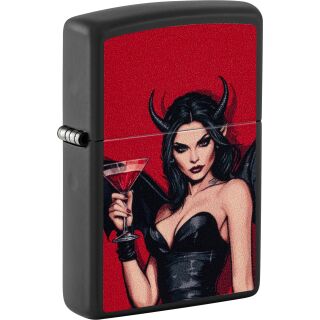 ZIPPO schwarz color Devil Vampire 60007573