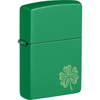 ZIPPO Grass Green gelasert Lucky Clover 60007544