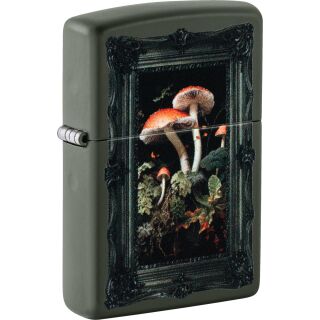 ZIPPO Green Matte color Mushroom 60007539