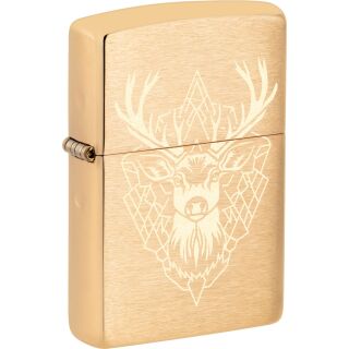 ZIPPO messing gebürstet gelasert Fantasy Deer 60007502