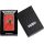 ZIPPO schwarz Plakette Spider Web Red 2008088