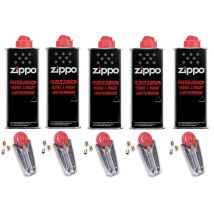 Zippo Set 5x Benzin,Steine