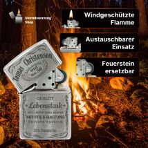 Zippo mit Wunschgravur Whiskey