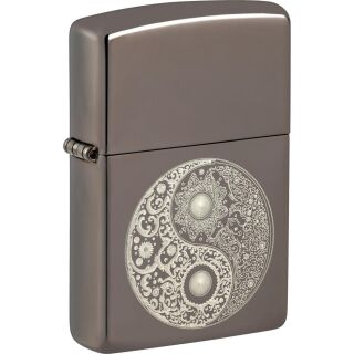 ZIPPO Black Ice gelasert Yin Yang 60007701