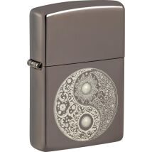 ZIPPO Black Ice gelasert Yin Yang 60007701
