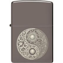 ZIPPO Black Ice gelasert Yin Yang 60007701