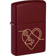 ZIPPO Merlot gelasert Heart Locket 60007666