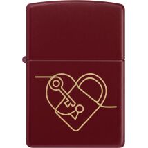 ZIPPO Merlot gelasert Heart Locket 60007666