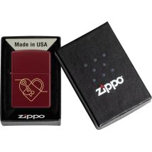 ZIPPO Merlot gelasert Heart Locket 60007666