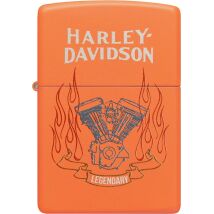 ZIPPO Orange Matt color Harley Davidson