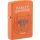 ZIPPO Orange Matt color Harley Davidson