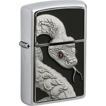 ZIPPO satin finish Plakette Snake Red Eyes 2008204