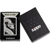 ZIPPO satin finish Plakette Snake Red Eyes 2008204